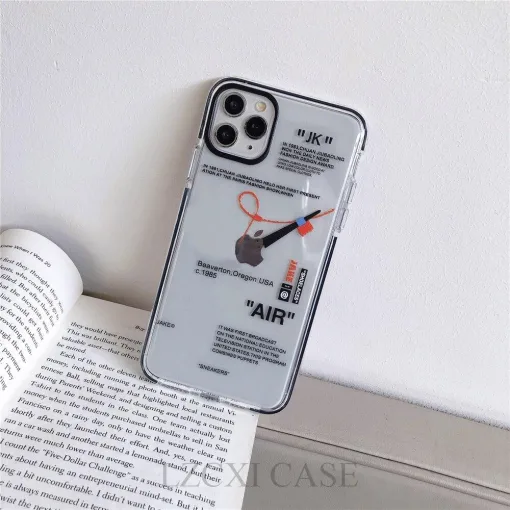 NIKE OFF WHITE CASE FOR IPHONE 11 Pro X/XS Max 8/7 PLUS SILICONE BACK COVER - best-skins