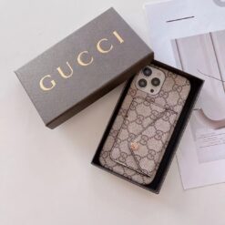 GUCCI LUXURY IPHONE CASE WITH CARD HOLDER