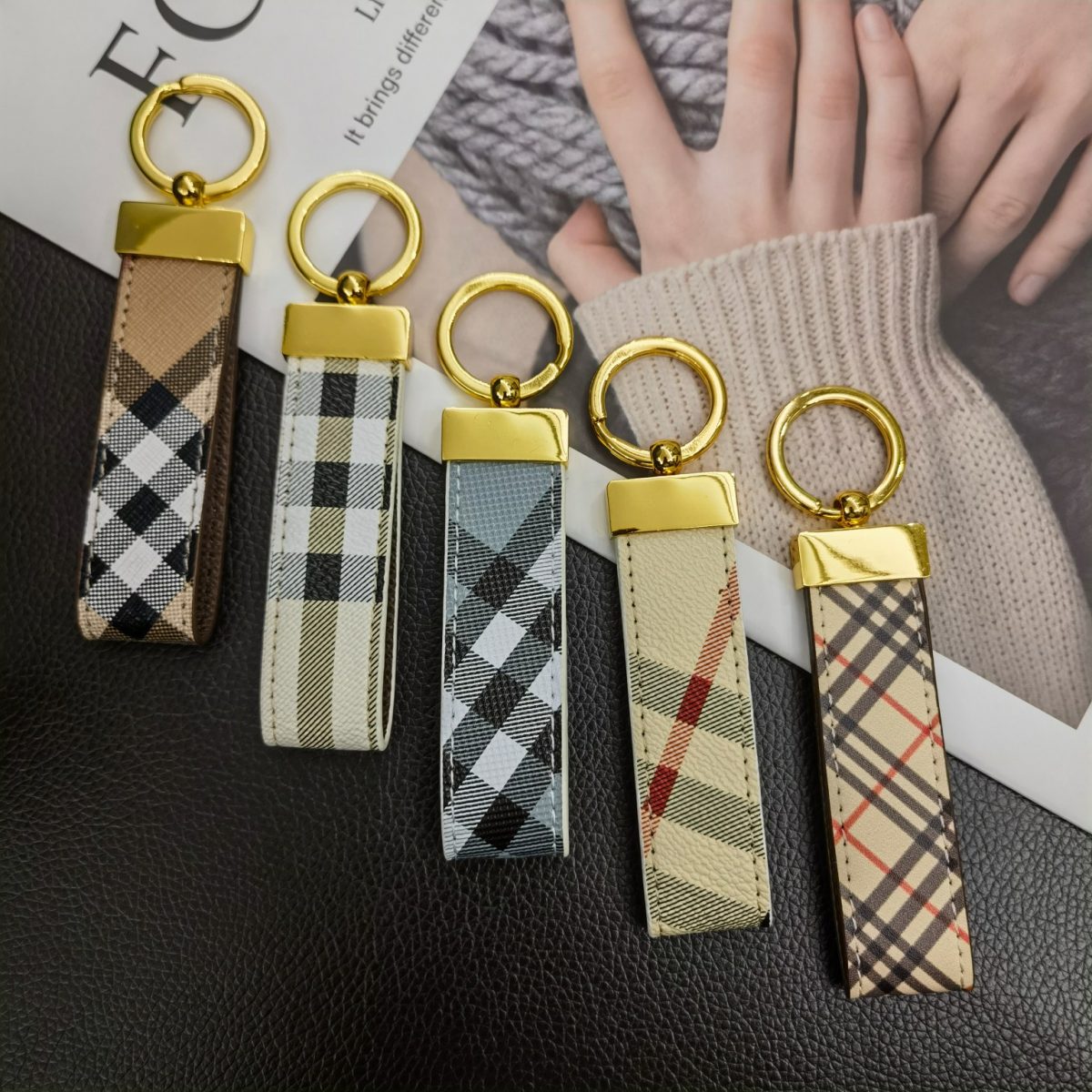 Lush Burberry keychain in vibrant