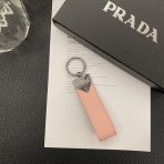 Sophisticated Prada Logo Keychain, a symbol of prestige