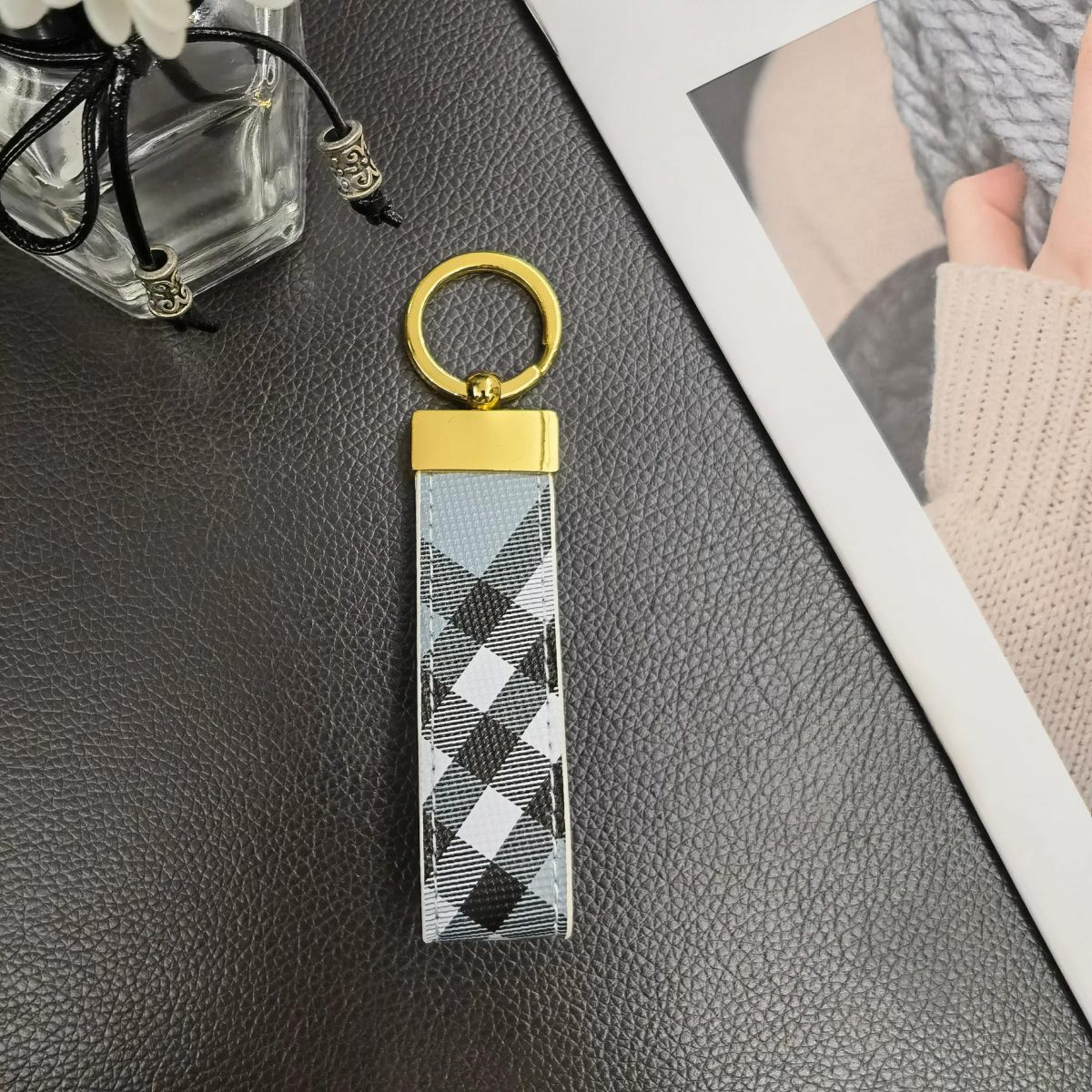 Chic Burberry keychain in elegant