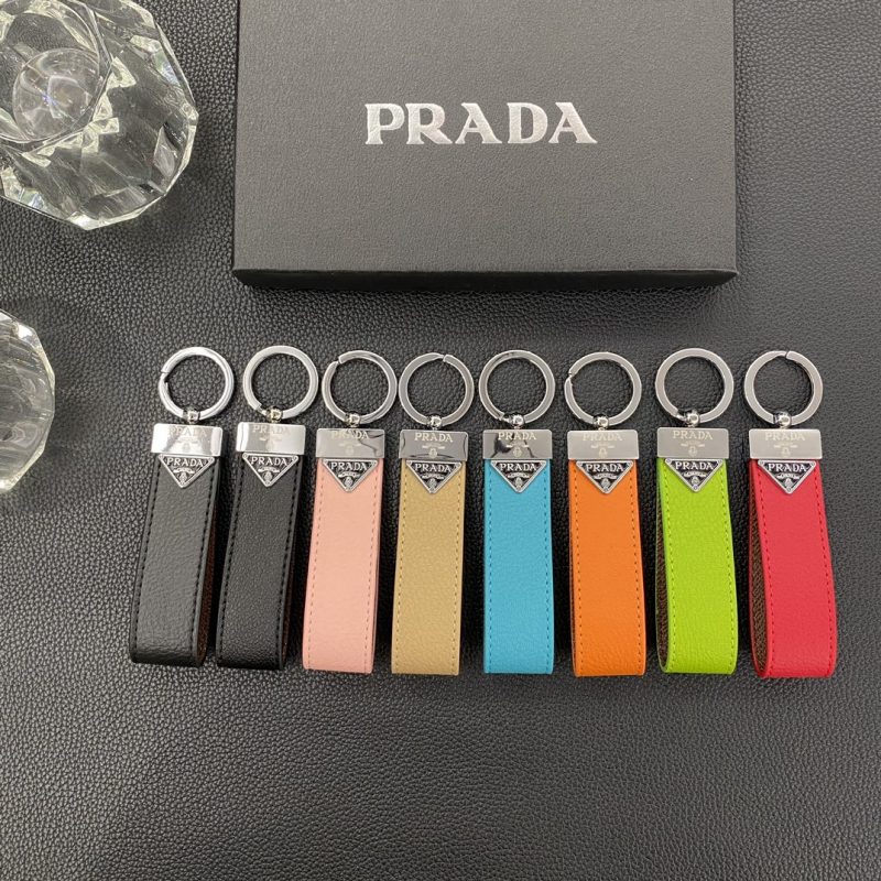 Premium Prada Signature Keychain, crafted with attention to detail