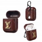 Close-up of lock mechanism on LV monogram AirPods case