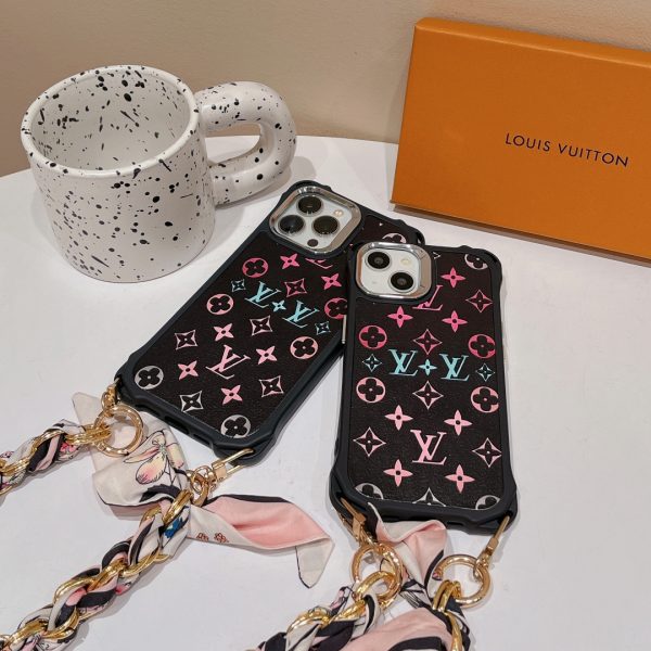 Chic LV monogram iPhone case for fashion-forward individuals