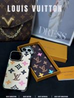 Trendy iPhone case with classic LV emblem
