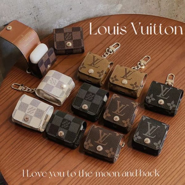 Iconic LV pattern adorning the Louis Vuitton AirPods Case