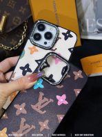 Fashionable iPhone case with iconic LV pattern