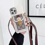 Gucci iPhone case placed on a stylish tabletop