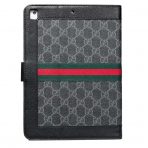 Designer Gucci Monogram iPad Case - classic look with stripe