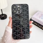 Stylish Goyard iPhone Case with iconic pattern from ANYCASES"