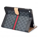 Designer Gucci Monogram iPad Case - classic look with stripe